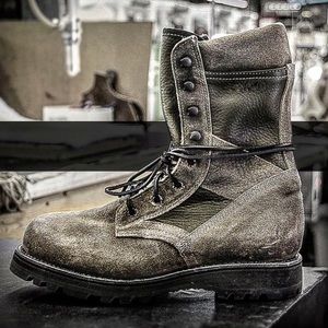 NIB Artola NYC Suede Combat Military Boots